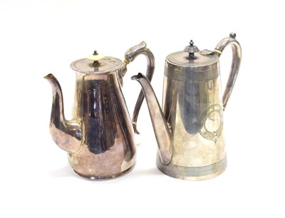 Lot 3140 - British & North American Royal Mail Steam Packet Company Coffee Pot with bone handle lid;...