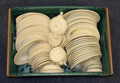 Lot 3178 - Orient Line Ceramic Group shell pattern: eleven plates, nine side plates, seven saucers, eight...