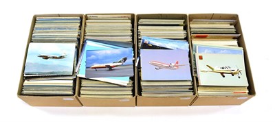 Lot 3221 - Airline Related Postcards an extensive collection, mostly 1970's civilian but with some...