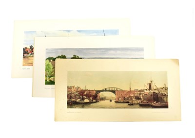 Lot 3231 - Carriage Prints Immingham Docks, Lincolnshire; Sunderland, Co. Durham; Bamburgh Castle,...