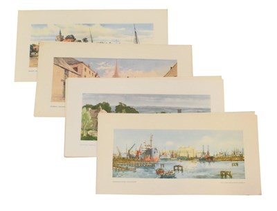 Lot 3232 - Carriage Prints Stowmarket Station, Suffolk; Brightlingsea, Essex; Immingham Docks,...