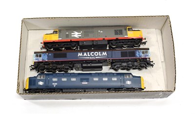 Lot 3283 - Bachmann OO Gauge Diesel Locomotives Malcolm Rail 66412, BR 37678 and BR 55020 Nimbus (all E) (3)