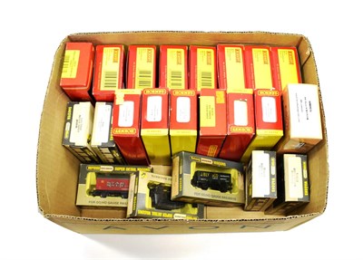 Lot 3290 - Hornby (China) OO Gauge A Collection Of 14 Wagons together with seven by Wrenn and a Dapol...