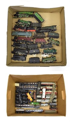 Lot 3320 - Various Manufacturers OO Gauge Locomotives And Rolling Stock including Princess Elizabeth LMS 6201