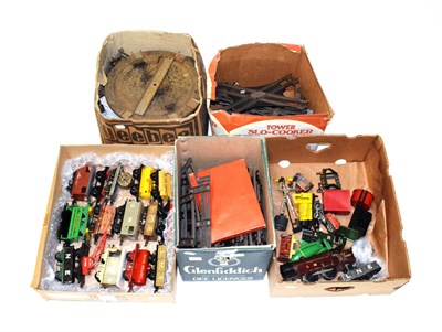 Lot 3324 - Hornby O Gauge A Collection Of Assorted Unboxed Wagons together with a 4-4-2T LMS 6954...