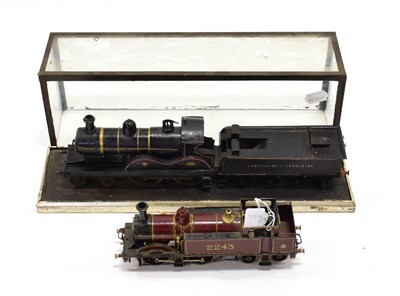 Lot 3345 - O Gauge Two Locomotives (i) 4-4-0 Lancashire & Yorkshire 1093 in display cabinet (ii) 0-4-4T MR...