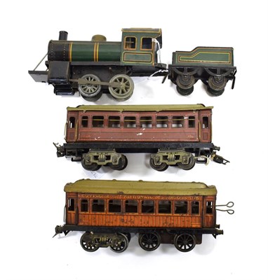 Lot 3357 - Jouet De Paris O Gauge C/w Compagnie Internationale Des Wagon Lits Railcar and a coach (both F)...