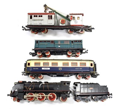 Lot 3365 - Paya O Gauge 2-6-2 Locomotive With Bogie Tender 3-rail electric, black; together with a Coruna...