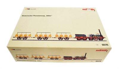 Lot 3369 - Marklin Gauge 1 55175 Historic Passenger Set Der Adler with locomotive and three coaches (E box...