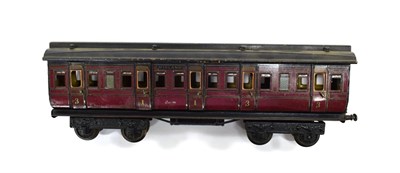 Lot 3371 - Marklin Gauge 1 Midland Railway 1st/3rd Coach 2875 with clerestory roof and stamped with...