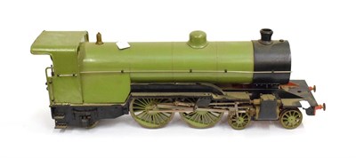 Lot 3372 - Scratch Built 3 1/2'' Gauge Atlantic Locomotive finished in green (lacks tender)