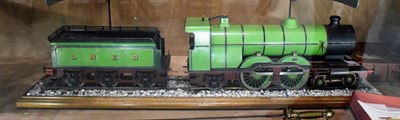 Lot 3374 - Scratch Built Live Steam 3 1/2'' Gauge LNER Atlantic Locomotive finished in light green with...