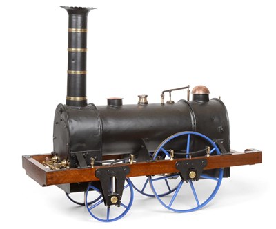 Lot 3375 - The Planet 8 1/4'' Gauge Live Steam Model Of Robert Stephenson's 1830 Locomotive 27 1/2''...