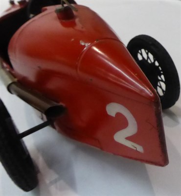 Lot 3396 - Compagnie Industrielle Du Jouet (CIJ) P2 Alfa Romeo red (G-E, reproduction decal to bonnet, repairs