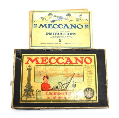 Lot 3412 - Meccano Engineering In Miniature Set No.1 nickel silver, in card box with Prize Models booklet...