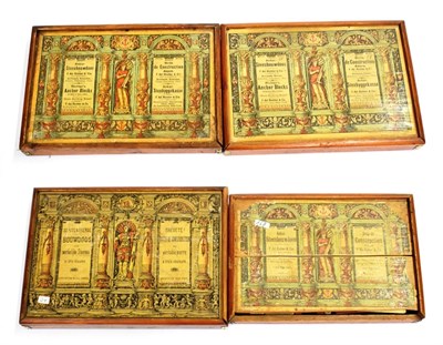 Lot 3418 - Richter Anchor Block Sets Set 16A; 6 with booklets 6 & 3 (lid in 2 pieces); 8A and 12 with...