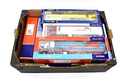 Lot 3436 - Corgi Articulated Vehicles including CC12222 Scania 4 Olivers Transport, CC12419 Volvo van der...