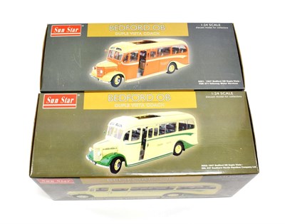 Lot 3456 - Sun Star Two Bedford OB Duple Vista Coaches (both E boxes G-E) (2)