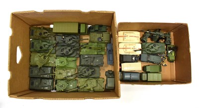 Lot 3465 - Dinky Military A Collection Of Assorted Later Models including Chieftain, Alvis, Leopard, 155mm...