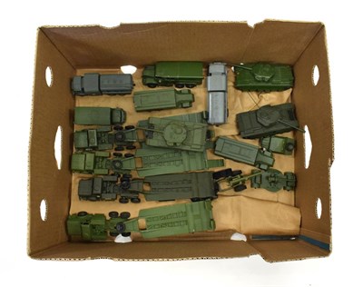 Lot 3467 - Dinky Military including four Tank Transporters, three Centurions, Medium Artillery Tractor,...