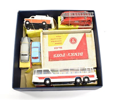 Lot 3469 - Dinky Various Models including 955 Fire engine with windows and plastic hubs in colour picture...