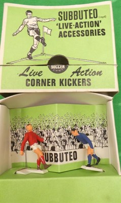 Lot 3512 - Subbuteo Various 1970's Items including teams: AC Milan, Leeds U, Chile and Arsenal (all...