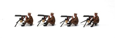 Lot 3518 - Britains 198 Machine Gun Section (Sitting Position) four figures (E-G box G)