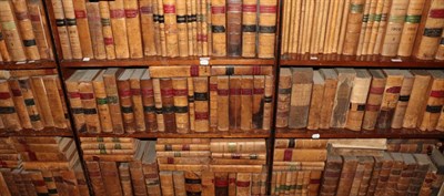 Lot 1217 - A large quantity of late 19th century and early 20th century leather-bound law reports...