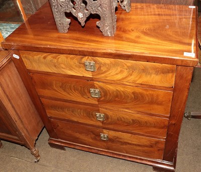 Lot 1231 - An early 20th century Danish mahogany chest of four graduated drawers, stylised handles,...