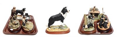Lot 31 - Border Fine Arts Collie models including: 'A Long Day Ahead', model No. B0037, and 'Auld Hemp',...