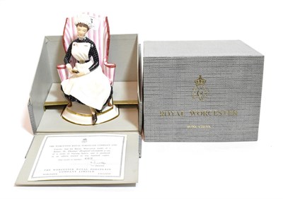 Lot 36 - Royal Worcester limited edition figure, Sister St. Thomas Hospital no. 482/500, with box and...