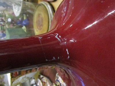 Lot 42 - A Chinese sang de boeuf bottle vase
