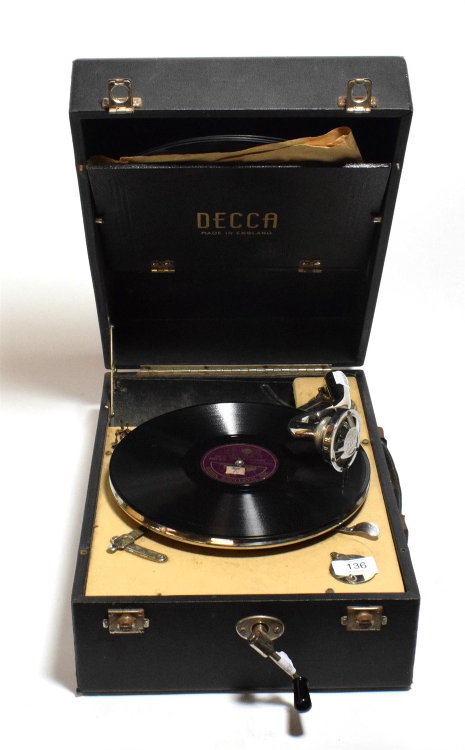 Lot 136 - A Decca travelling gramophone