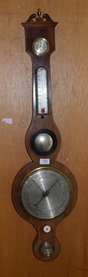 Lot 152 - A 19th century mahogany wheel barometer