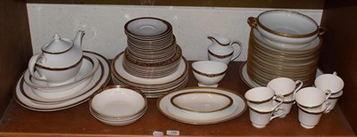 Lot 158 - Royal Doulton part tea and dinner service, Tennysan pattern comprising: two meat platters, one oval