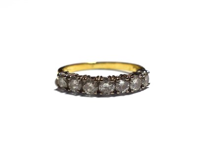 Lot 193 - A diamond seven stone ring, finger size M