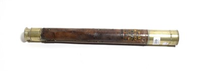 Lot 309 - A Ross of London single draw telescope with names and flags
