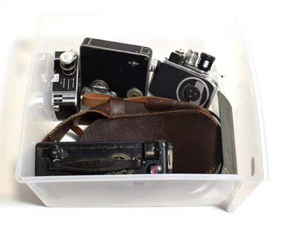 Lot 322 - Cine Cameras, four vintage examples including a Bolex and a Kodak Model B (4)