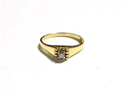 Lot 338 - An 18 carat gold diamond solitaire ring, finger size S