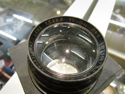 Lot 357 - Various lenses: Thornton Pickard, Capi Plasticca 24mm f4, Taylor Hobson 10x8, Lancaster, Cooke...