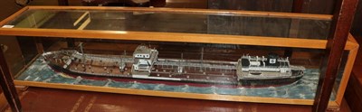 Lot 380 - Scratch built tanker ''Ferncastle, Oslo'' within a glazed case