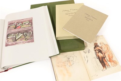 Lot 6 - Moore, Henry The Shelter Sketch-Book. Marlborough Fine Art, 1967. Folio, collotypes bound in...