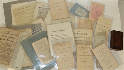 Lot 38 - Ephemera A collection of broadsides, pamphlets and poetry publications, principally 18th and...