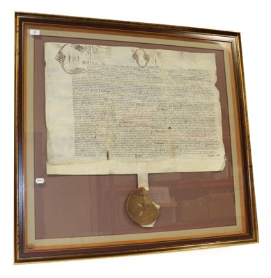 Lot 45 - Charles I Legal document issued to William Weedon, merchant tailor of London, granting the use of a