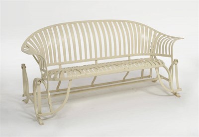 Lot 1012 - An Early 20th Century French Iron and Steel Spring Swing Seat,168cm by 69cm by 84cm