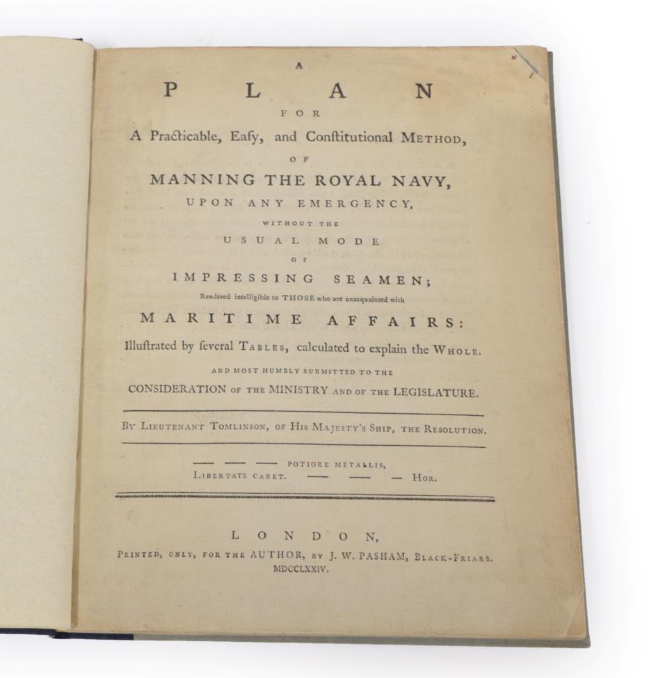 Lot 66 - Tomlinson, Lieutenant A Plan for A Practicable, Easy, and Constitutional Method of Manning the...