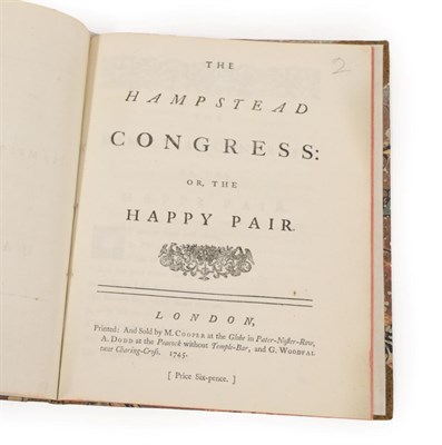 Lot 80 - Anon The Hampstead Congress: or, the Happy Pair. Printed: And sold by M. Cooper, A. Dodd, and...