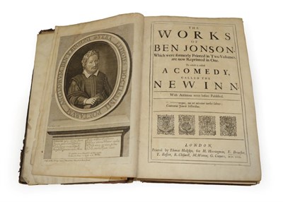 Lot 87 - Jonson, Ben The Works of Ben Jonson, Which were formerly Printed in Two Volumes, are now...