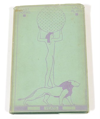 Lot 101 - Yeats, William Butler Last Poems and Plays. New York: The Macmillan Co, 1940. 8vo, org. cloth...
