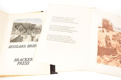 Lot 137 - Atkin, Michael Beggars Bridge. Scarborough: Bracken Press, 1977. Folio, eighteen plates on 10 loose